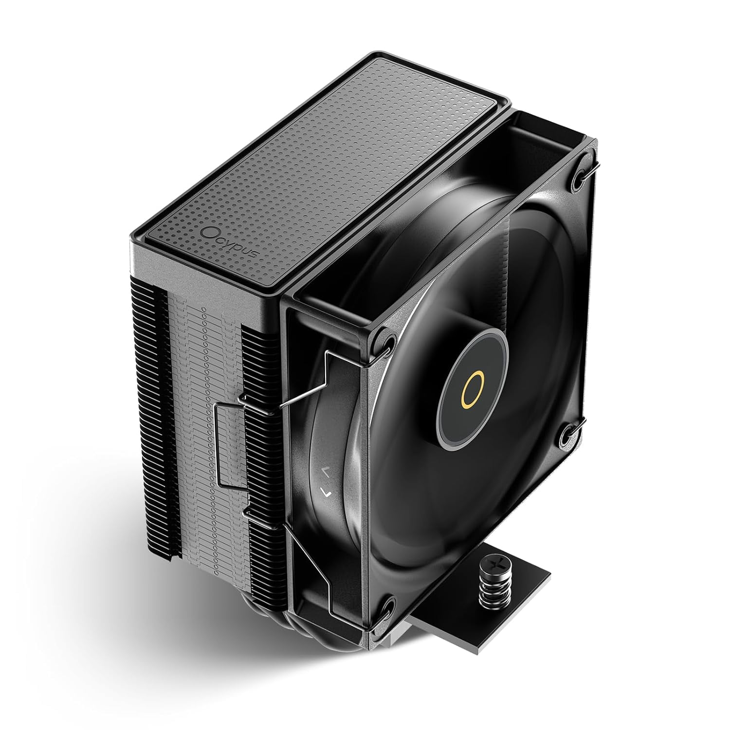 Gamma A40 BK Air Cooler CPU,100mm PWM Low-Noise Fan,133mm Height Single Tower Computer Compact CPU Air Cooler,4 Copper Direct Contact Heat Pipes,for Intel LGA 115X/1200/1700/1851 &AMD AM4/AM5