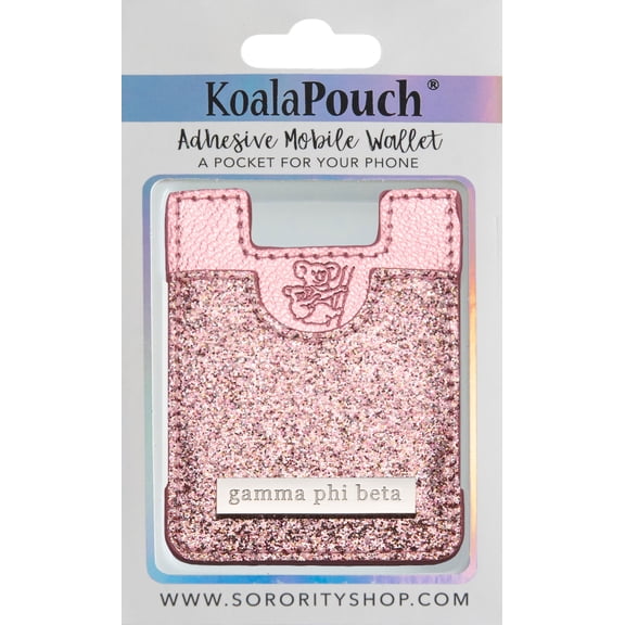 Gamma Phi Beta - Glitter Koala Pouch (Pink)