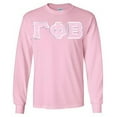 thumbnail image 1 of Gamma Phi Beta Lettered Long Sleeve Tee 4X-Large Light Pink, 1 of 1