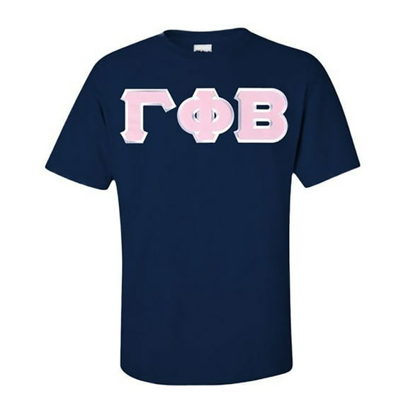 Gamma Phi Beta Lettered Tee 2X-Large Navy Blue
