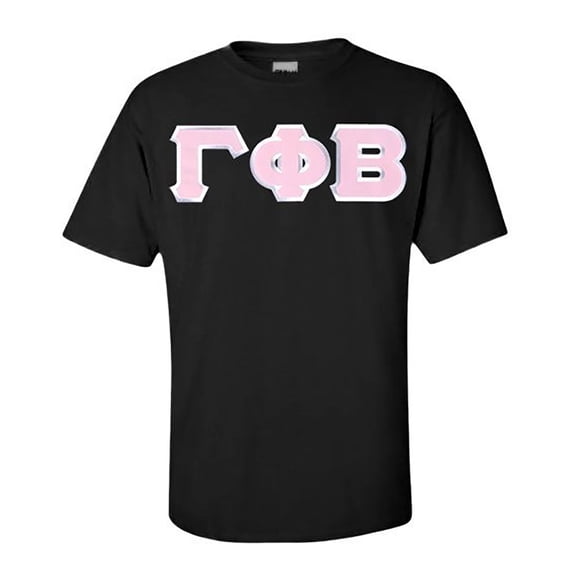 Gamma Phi Beta Lettered Tee X-Large Black