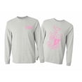thumbnail image 1 of Gamma Phi Beta World Famous Crest Long Sleeve T-shirt 2X-Large Light Grey, 1 of 1