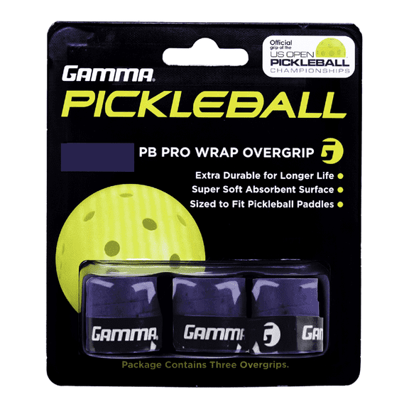 Gamma Pickleball Pro Wrap Overgrip (3 Pack) (Blue)