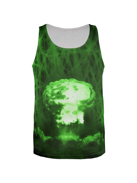 Gamma Radiation Atomic Explosion All Over Mens Tank Top Multi LG