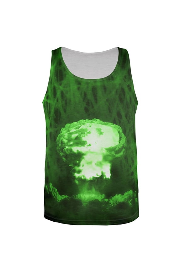 Gamma Radiation Atomic Explosion All Over Mens Tank Top Multi LG