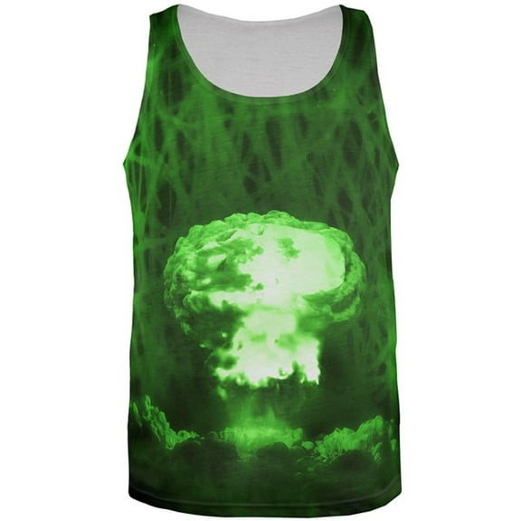 Gamma Radiation Atomic Explosion All Over Mens Tank Top Multi MD
