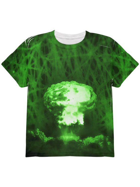 Gamma Radiation Atomic Explosion All Over Youth T Shirt Multi YSM