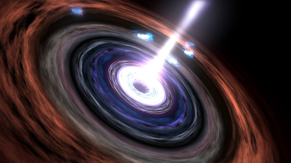 Gamma Rays in Active Galactic Nuclei Canvas Art - Stocktrek Images (38 x 22)