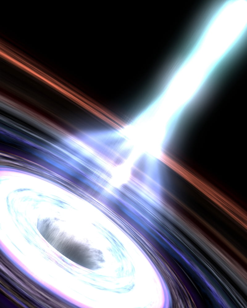 Gamma Rays in Galactic Nuclei Canvas Art - Stocktrek Images (25 x 31)