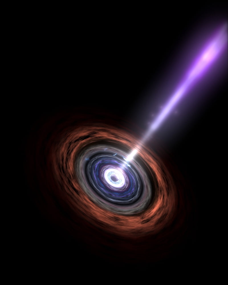 Gamma Rays in Galactic Nuclei Canvas Art - Stocktrek Images (25 x 31)