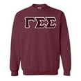 thumbnail image 1 of Gamma Sigma Sigma Lettered Crewneck 2X-Large Maroon, 1 of 1