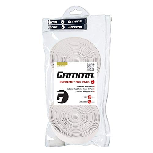 Gamma AGSO310 Supreme Overgrip 30/Pk White