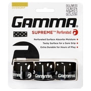 Gamma Supreme Perforated Overgrip | 3 Pack Black