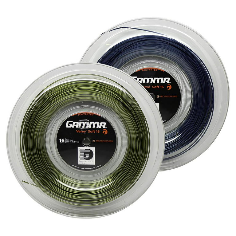 Gamma Verve Soft 360 Feet Tennis String Reel ( 16 Yellow/Bk