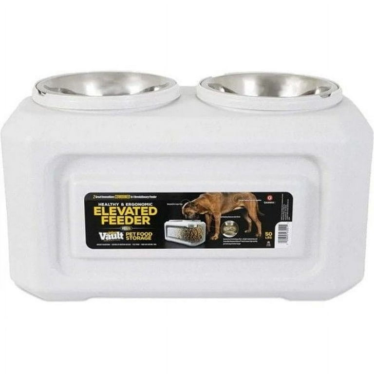 Gamma2 Elevated Dog Feeder with Storage [Dog, Feeders] 1 Count, Size: 1 ct