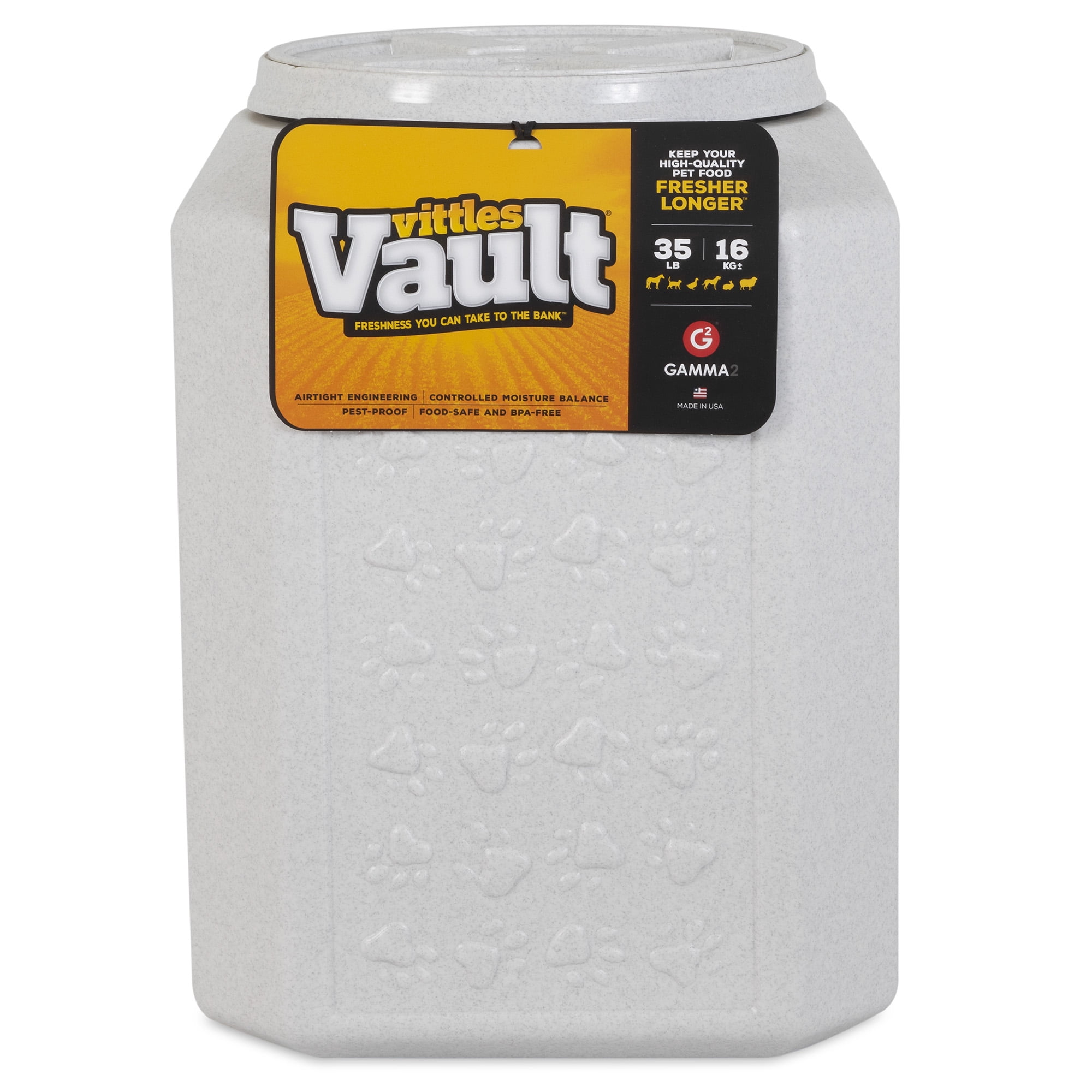 Gamma2 Outback Vittles Vault Plus Pet Food Storage Container Gamma2 Outback Vittles Vault Plus Pet Food Storage Container