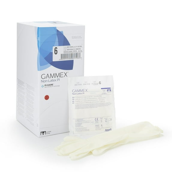 Gammex® Non-Latex PI Polyisoprene Surgical Glove, Size 6, White