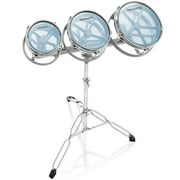 Gammon Percussion Roto Tom Drum Set - 6", 8", 10" Toms and Double Braced Stand