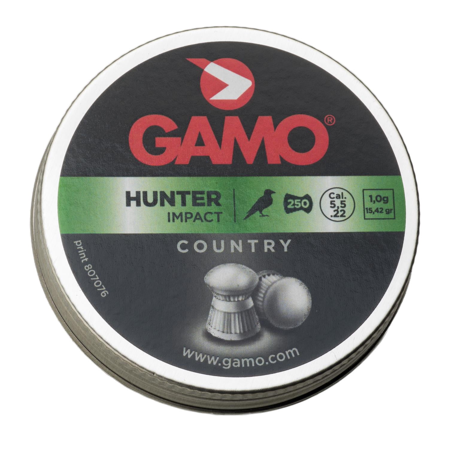 GAMO Hunter (Round Nose) .22 250 Count (15.43 gr), 6320025B54