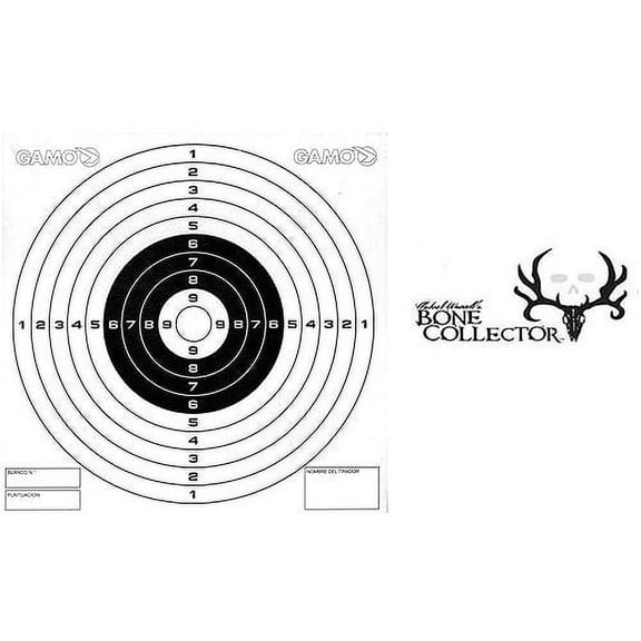 Gamo Bone Collector Bullseye Paper Targets, 100pk