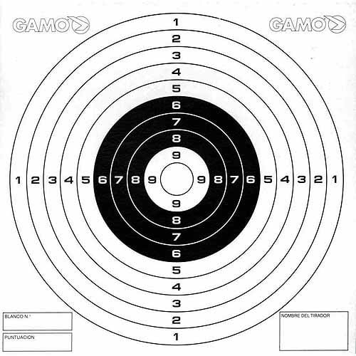 Gamo paper targets for use with pellet traps for pellet air guns, 100 pack,  0.5oz - walmart.com