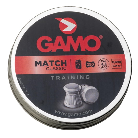 GAMO Match (Flat Nosed) .177 250 Count (7.56 gr), 6320024BT54