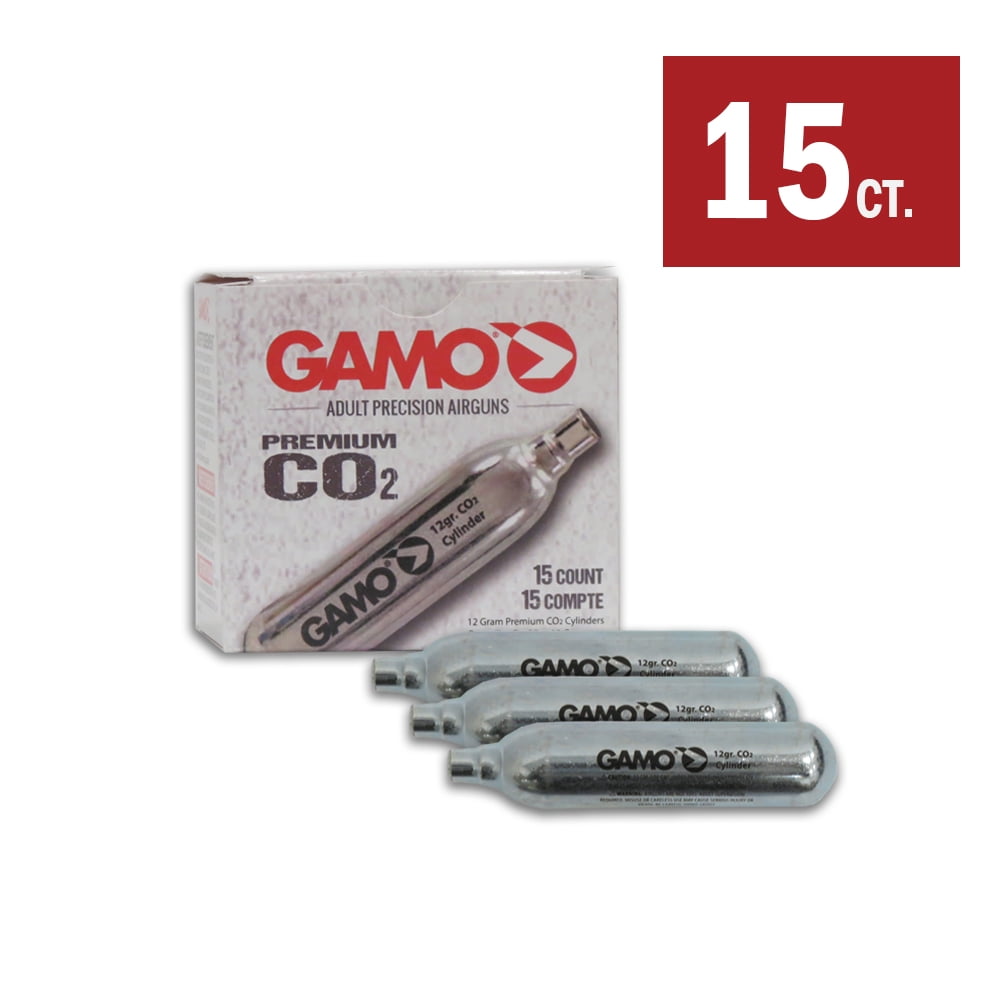 Gamo Premium 12 gr. CO2 Cylinder Cartridges for Air Pistols and Air
