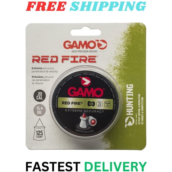 Gamo RED FIRE .22CAL QTY125 BLISTER 632270454 Pellets .22