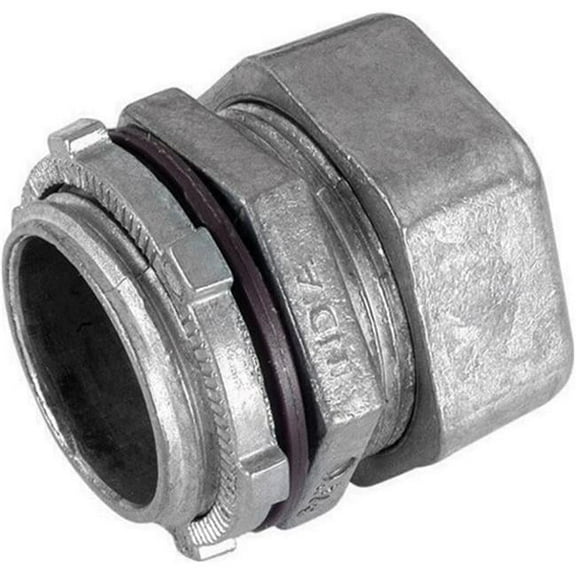 Gampak 49851 Compression Connector  Steel  Gray  0.75 in.