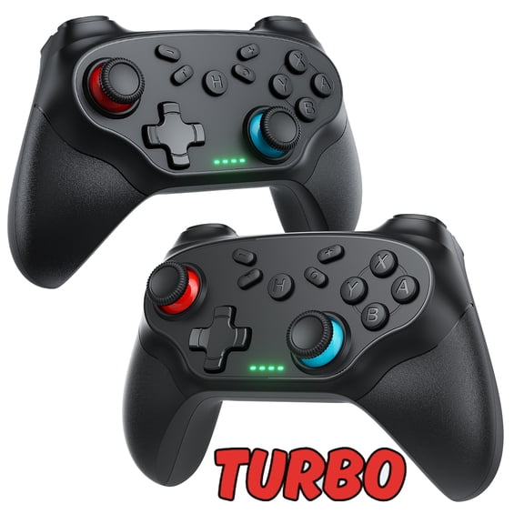 Gamrombo 2 Pack Wireless Controller for Nintendo Switch 2/1 Lite/OLED and PC, with Bluetooth, Turbo, Gyro Axis, Dual Vibration, and Screenshot, Compatible with Steam and Switch 2/1