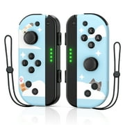 Game Controller for Nintendo Switch , Switch Joypad Controller (L/R) Support Turbo Function Compatible with Switch/Lite/OLED (Pink)