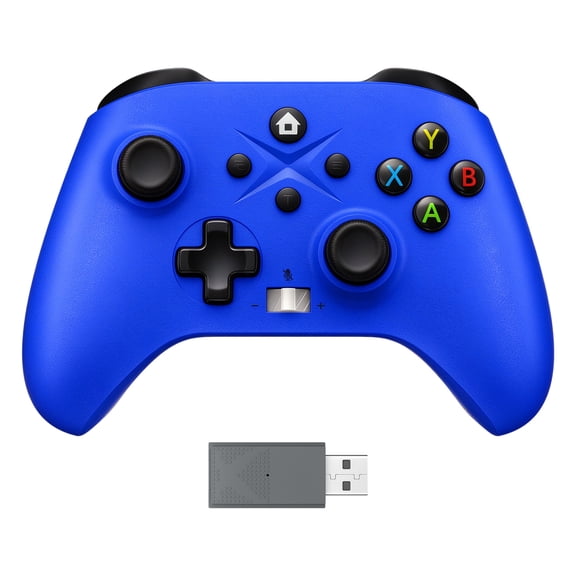 Gamrombo Wireless Controller for Xbox Series X|S, Xbox One, PC, Hall Trigger, Turbo, Macro, Dual Vibration, 3.5mm Audio Jack, 2.4GHz Adapter, Blue