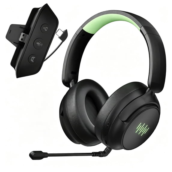 Gamrombo Wireless Gaming Headset for Xbox One Series X/S with Game/Chat Audio Balance, Mic Mute, 3D Surround Sound, Foldable Bluetooth Headset Works with P5, Mac, PC, NS - Long Battery Life
