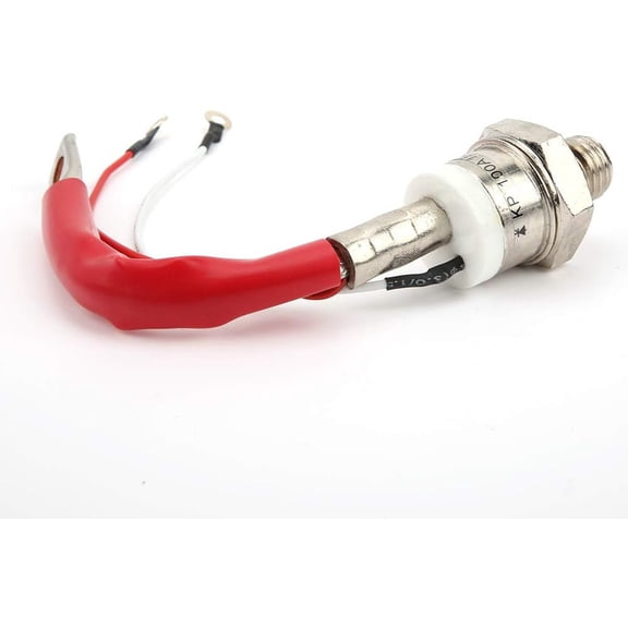 Gamvdout 100A 1600V Thyristor SCR G3 8in High Power Voltage Low Trigger Heat Dissipation Wide Temp Working with Welding Machines Chargers Inverters