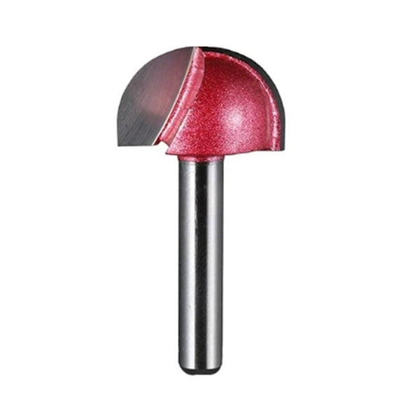 Gamvdout 1Pcs 6mm Shank Round Nose Cove CNC Milling Cutter Ball Nose Wood End Mill Tools Radius Core Box Carbide Router Bit