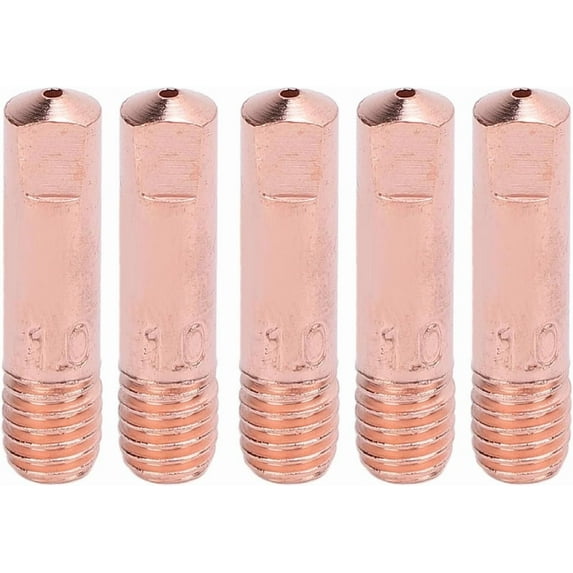 Gamvdout 1mm Welding Tip 60 Pcs MIG Welder Tip 0.039in 1mm High Conductivity Copper Welding Tips for MB15 15AK