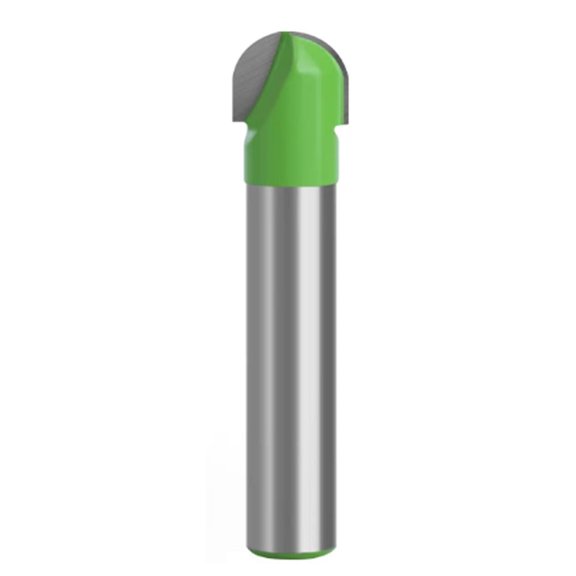 Gamvdout 1pc 8mm Shank Ball Nose End Mill Round Nose Cove CNC Milling Bit Radius Core Box Solid Carbide Router Bit Tools