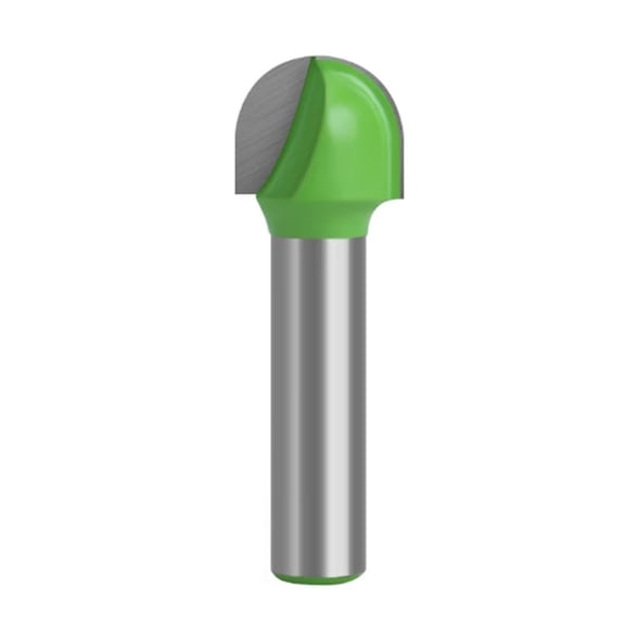 Gamvdout 1pc 8mm Shank Ball Nose End Mill Round Nose Cove CNC Milling Bit Radius Core Box Solid Carbide Router Bit Tools