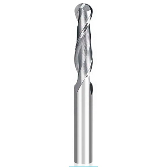 Gamvdout 2 Flute Ball Nose End Mill 4 6 8 10mm Shank CNC Engraving Bit Carbide End Mill Wood Milling Cutter