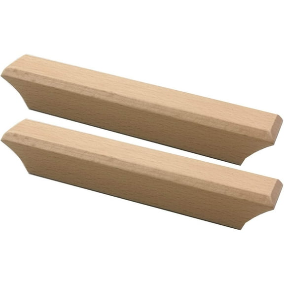 Gamvdout 2 Pack Wood Cabinet Pulls Furniture Drawer Handles Kitchen Pulls Handles for Dresser Drawer Wardrobe Cupboard Knobs for Bathroom Door Knob