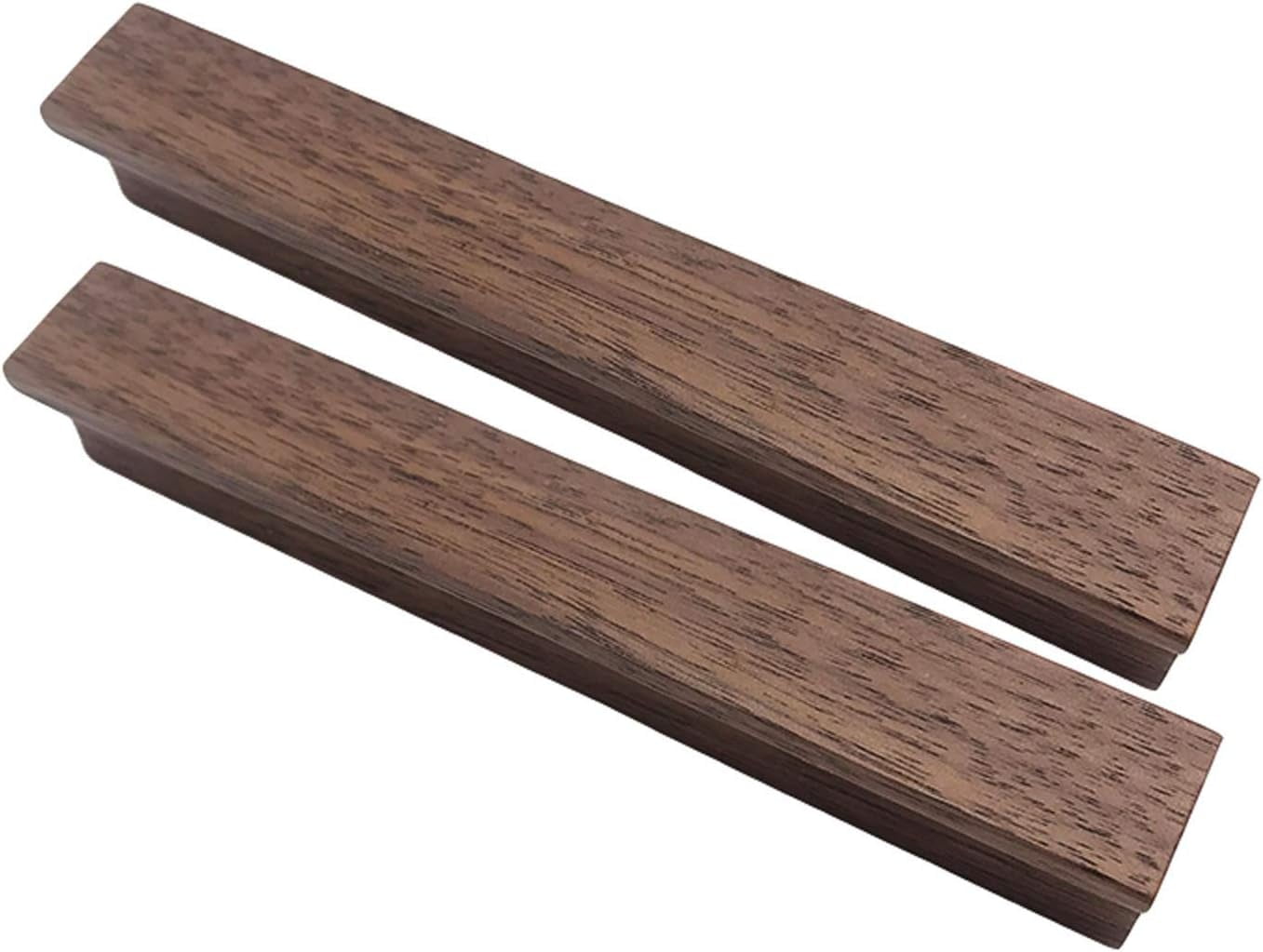 Gamvdout 2 Pieces Wooden Handle Pull Handles Furniture Hardware Handle for Kitchen Cupboards Bathroom Cabinet Handles and Knobs Drawer Handle Drawer Handle