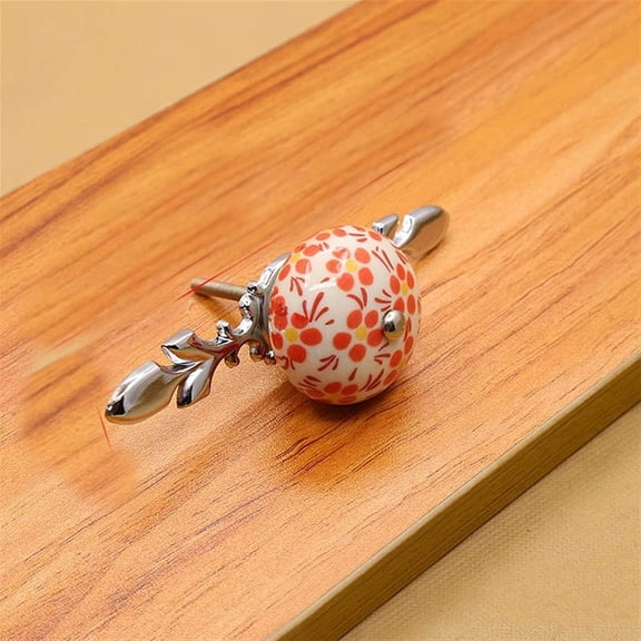 Gamvdout 2PC Ceramic Knobs Door Handle Cabinet Drawer Pull 41mm Chinese blue and white porcelain ceramic cabinet handle and kitchen handle drawer handle furniture handle and knob