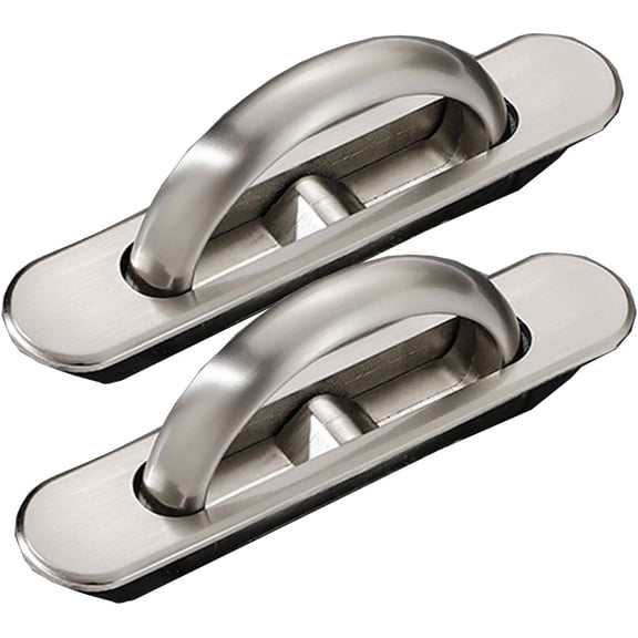 Gamvdout 2X Door Handle Vintage Cabinet Drawer Handle Rotating Hidden Type Handle Hardware Invisible Cabinet Drawer Handle Recessed Tatami Handles Rotate Floor Cabinet