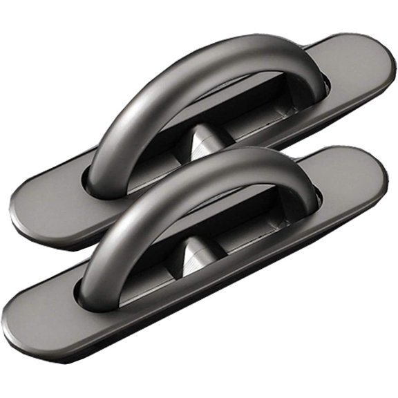Gamvdout 2X Door Handle Vintage Cabinet Drawer Handle Rotating Hidden Type Handle Hardware Invisible Cabinet Drawer Handle Recessed Tatami Handles Rotate Floor Cabinet