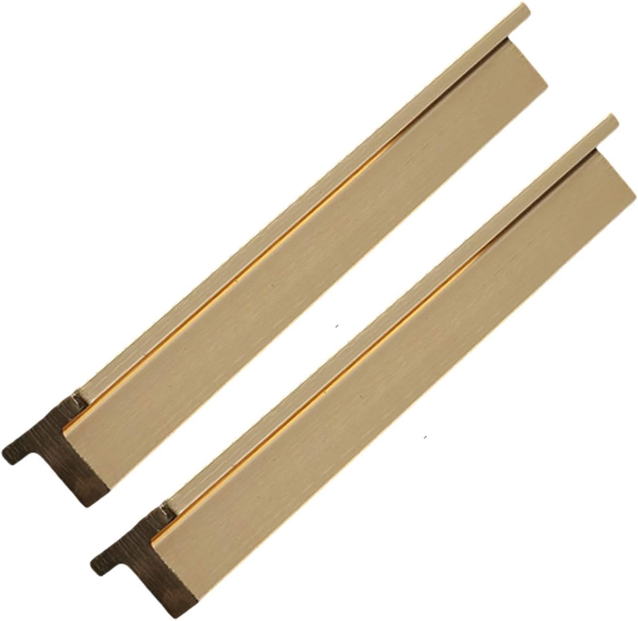 Gamvdout 2X Kitchen Cupboard Door Handles Chest of Drawers Golden Cabinet Pulls T Bar Cabinet Handles Kitchen Handles Drawer Pulls Hardware Parts
