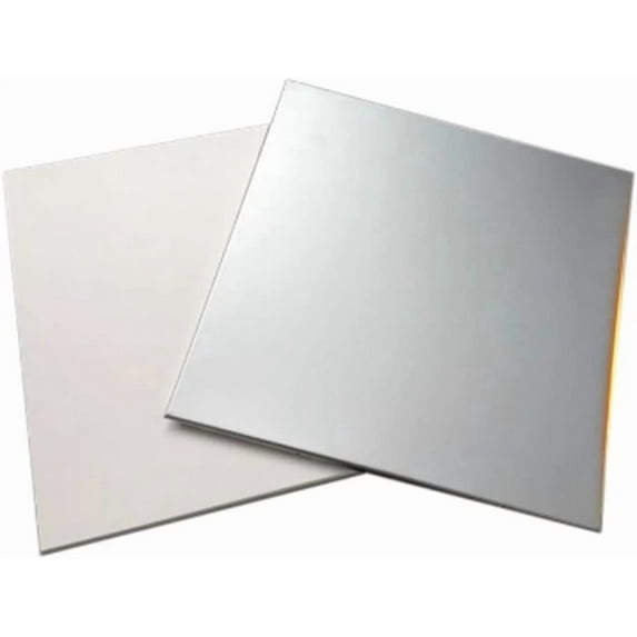 Gamvdout 304 Stainless Steel Fine Polished Plate Stainless Steel Sheet 200 X 200mm, 2PCS