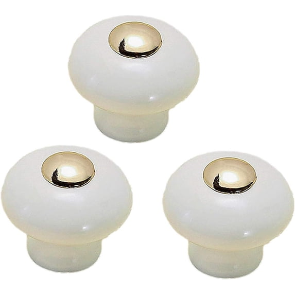 Gamvdout 3X Vintage Ceramic Furniture Drawer Handles Antique Zinc Alloy Cupboard Handles Dresser Drawer Handles Chest of Drawers Vintage Antique Handle