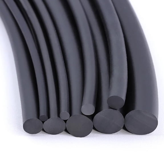 Gamvdout 3meters/10FT NBR Sealing Strip Solid Black Nitrile Rubber Strip O Ring Cord NBR Rubber Seal Gasket Diameter 10mm to 50mm, DBPDPBDJD-19MM