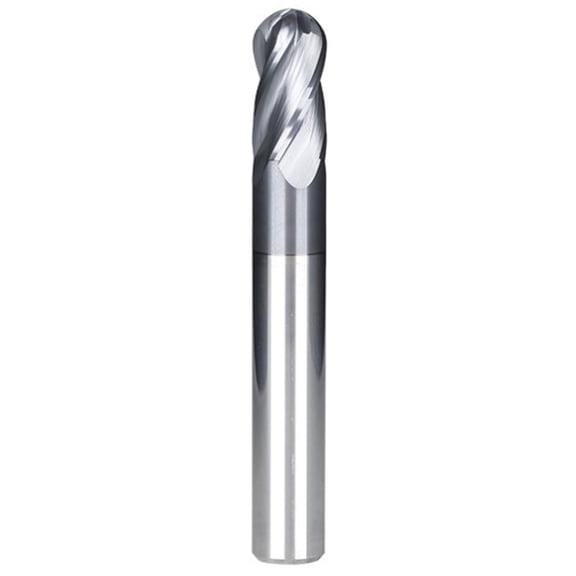 Gamvdout 4 Flute Ball Nose End Mill 4 Teeth Solid Carbide Milling Cutter CNC Finishing Machining R0.5-R8 Metal Cutting Tool