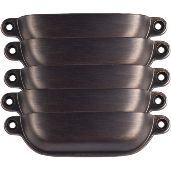 Gamvdout 5X Shell Cup Handles Half Moon Vintage Cupboard Door Drawer Cabinet Cupped Handles Pull Knobs Door Pull Handle Kitchen Cupboard Cabinet Drawer